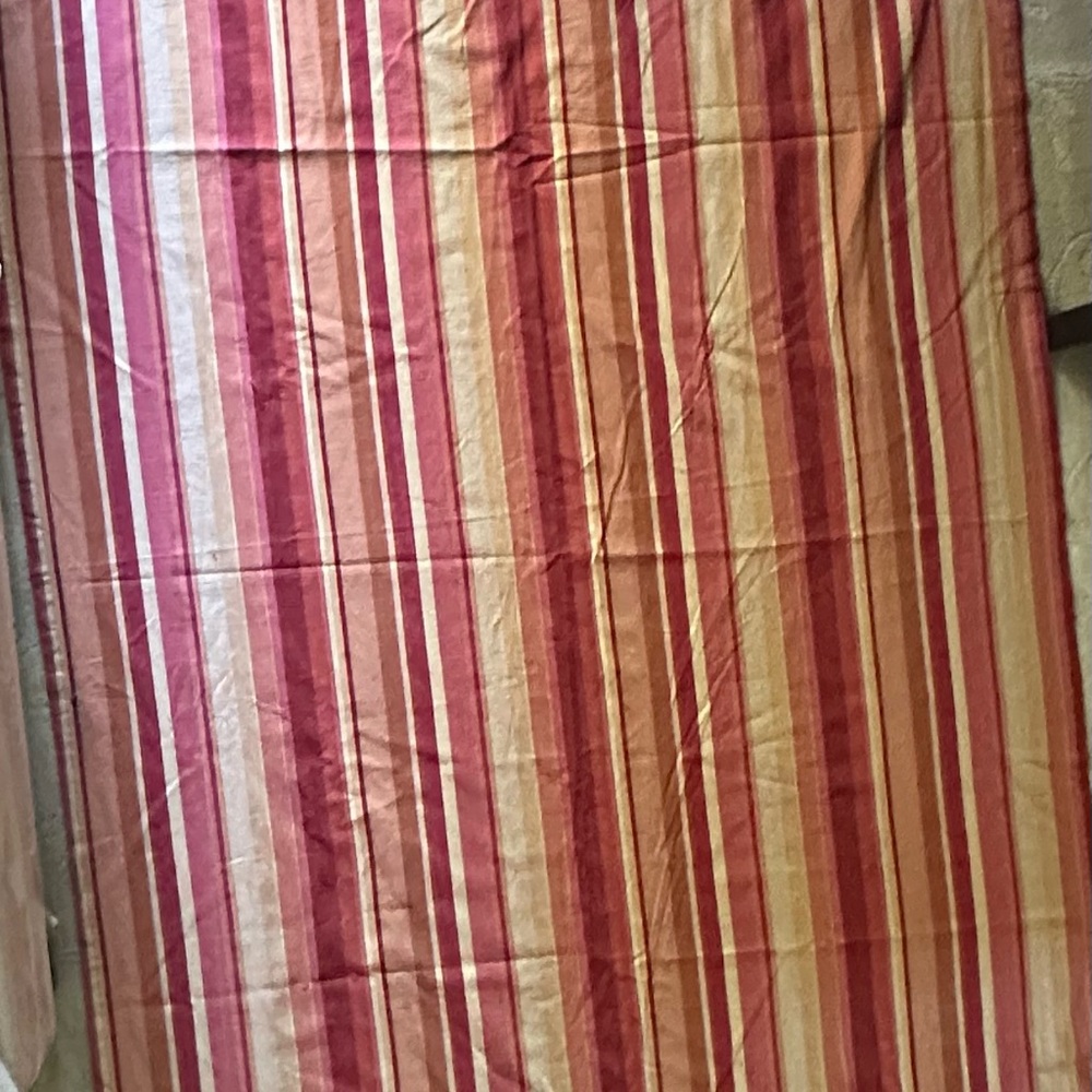 Pier 1 striped tab top curtain panels. 82x52'.  4 panels, RARE Pattern